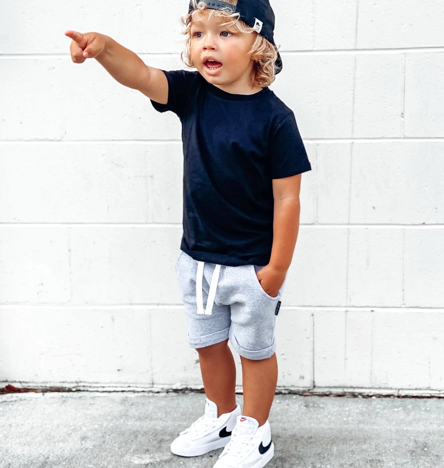 Little Bipsy Harem Shorts || Grey