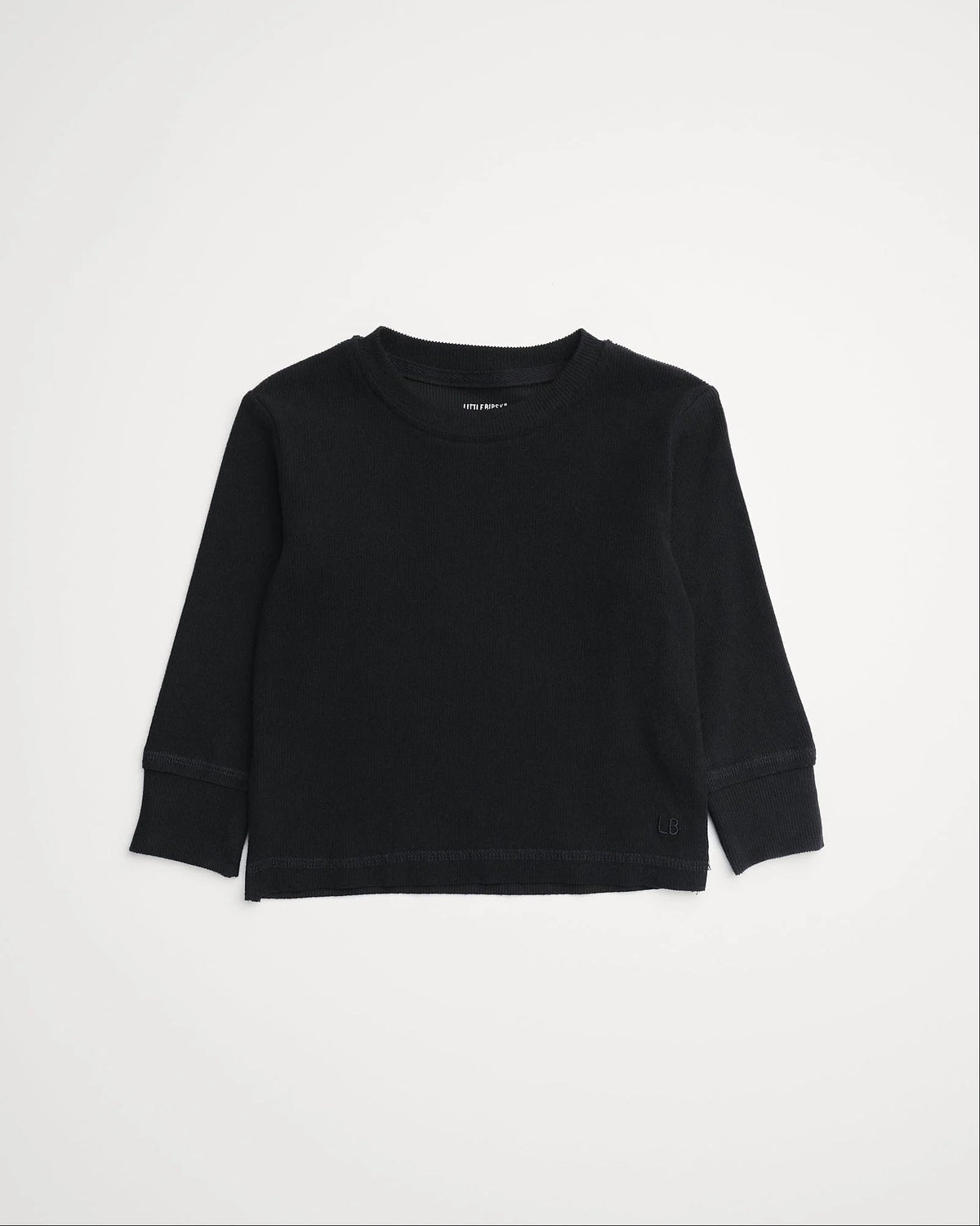 Little Bipsy Long Sleeve Ribbed Tee || Black
