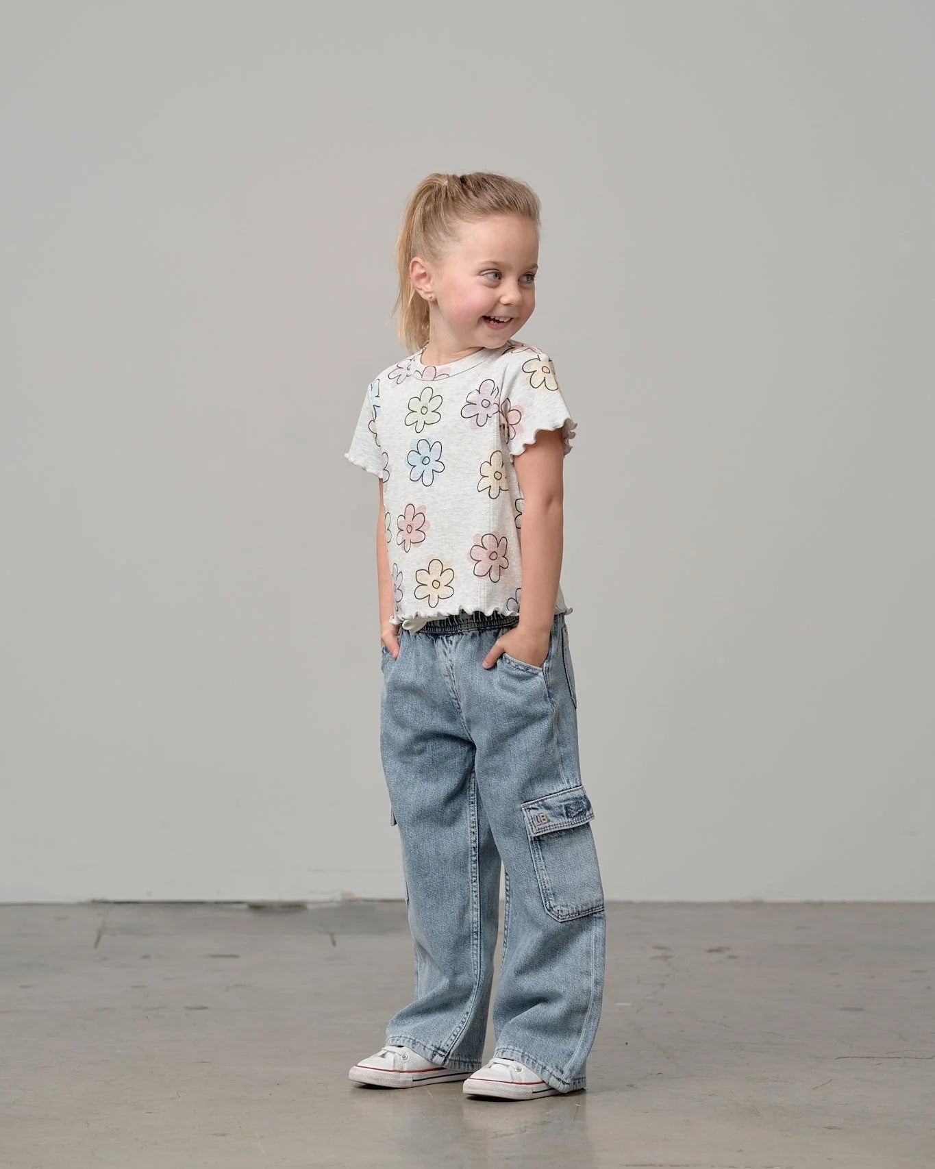 Little Bipsy Lettuce Hem Tee || Daisy