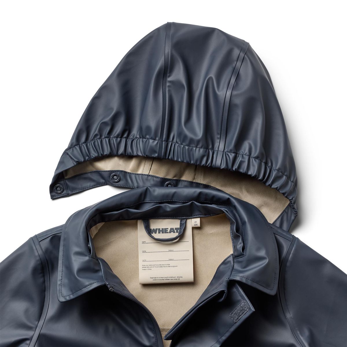 Wheat Kids Finley Long Rain Jacket || Ink