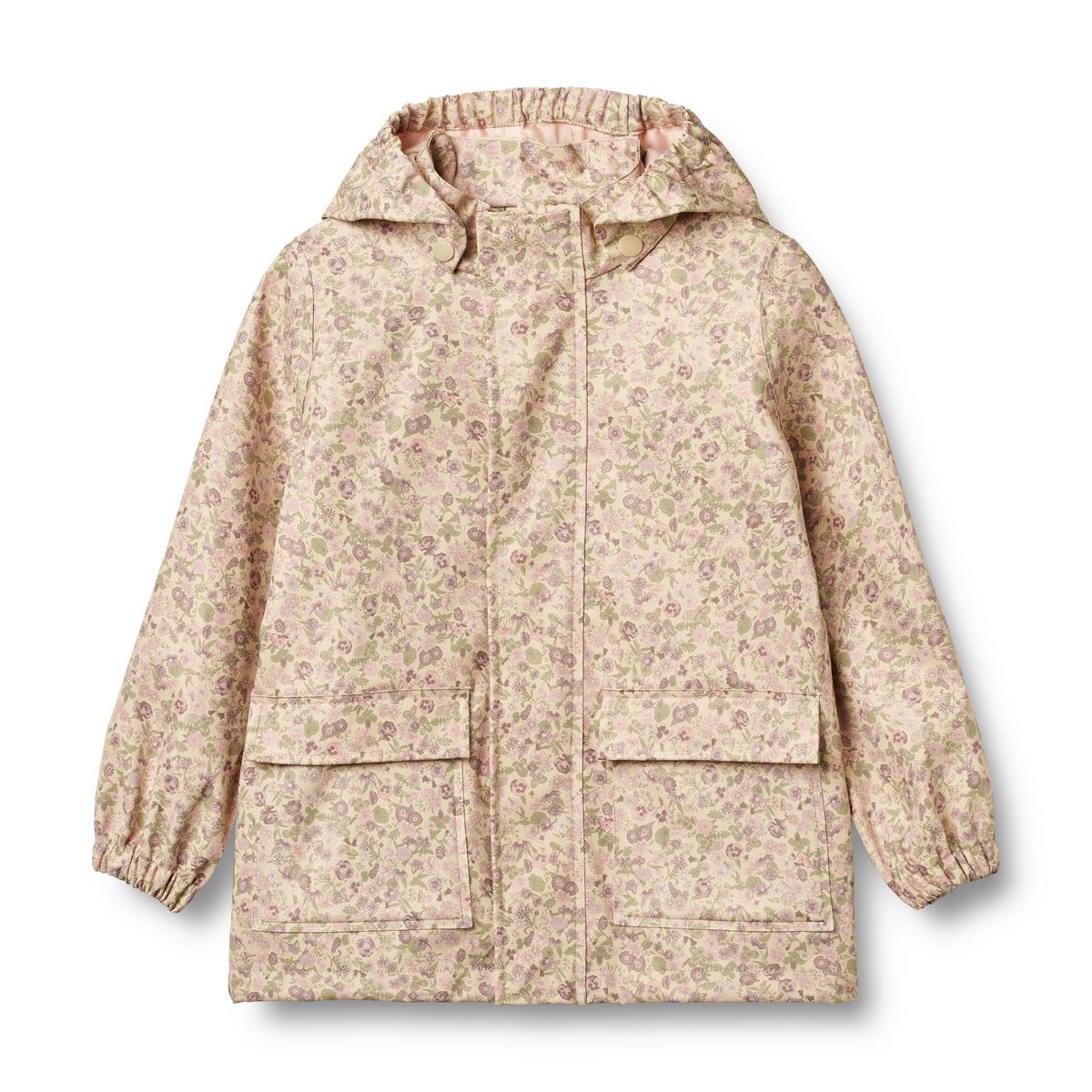 Wheat Kids Ollo Rain Jacket || Rose Flower Field