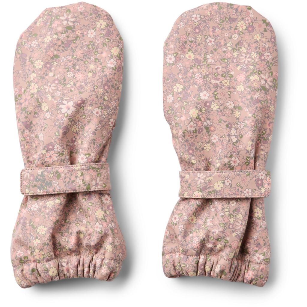 Wheat Kids Rain Mittens || Powder Flower Meadow