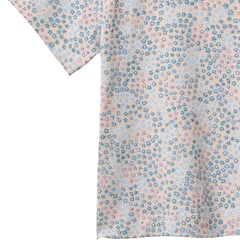 Wheat Kids T-Shirt Ella || Powder Blue Flowers