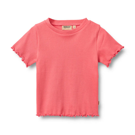 Wheat Kids Rib T-shirt || Watermelon