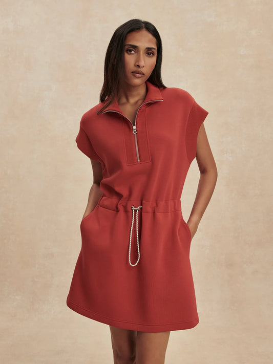 Varley Avaya Half Zip Dress || Bossa Nova