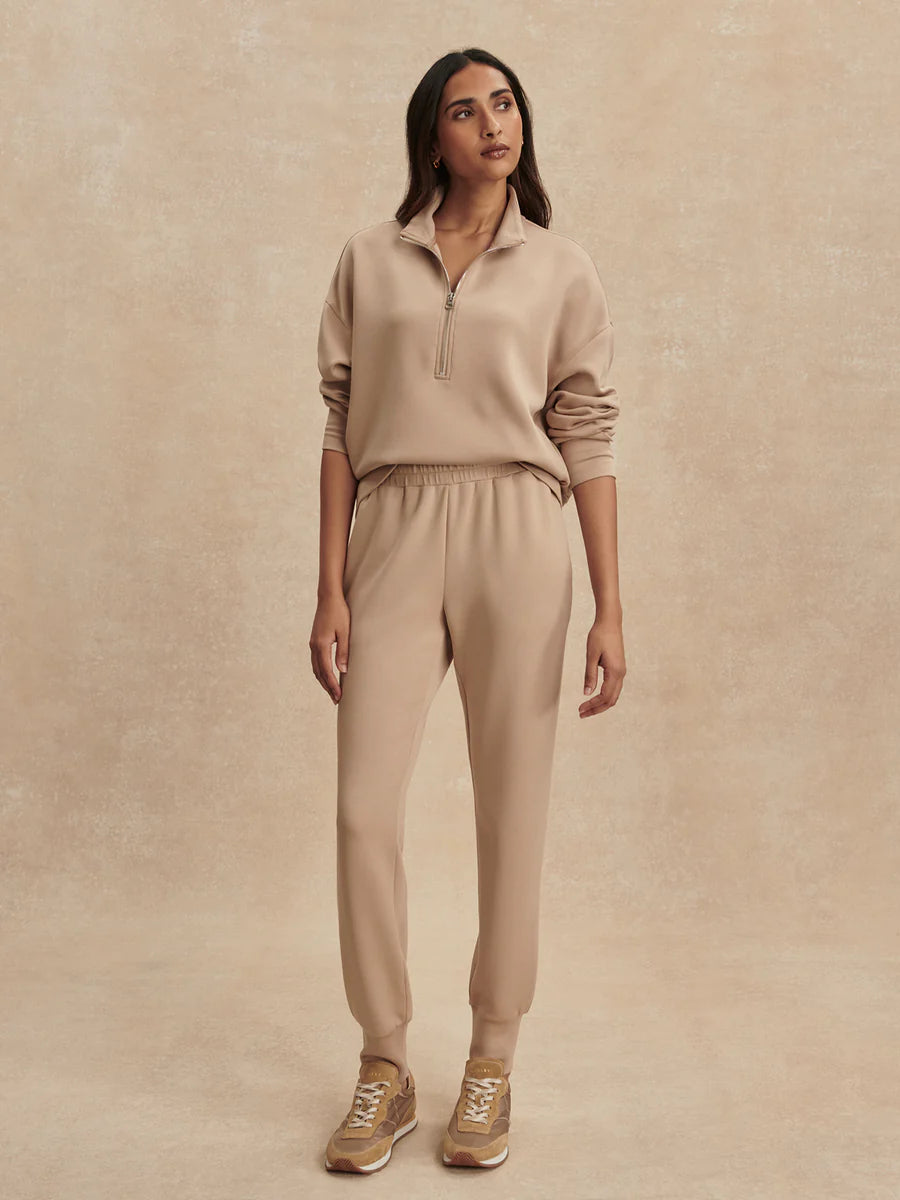 Varley The Slim Cuff Pant 27.5 || Light Taupe