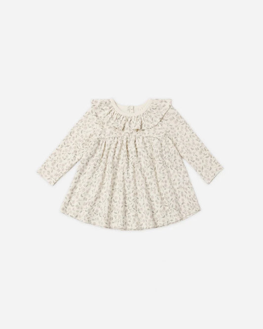 Quincy Mae Ruffle Collar Jersey Dress || Floret