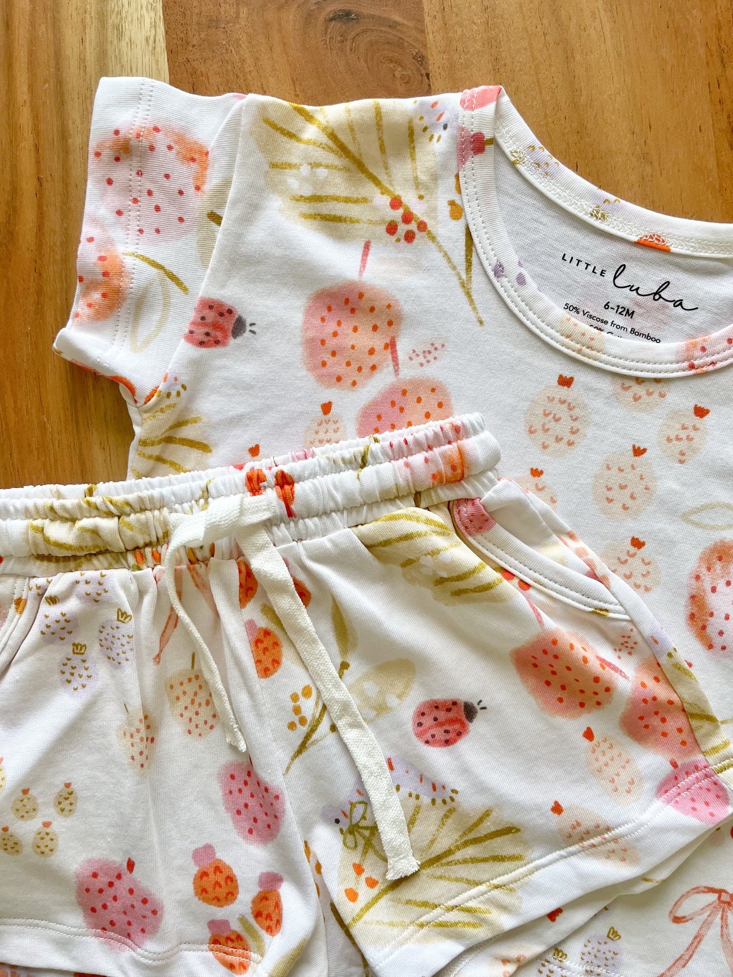 Little Luba Bamboo Short Set || Dreamy Garden