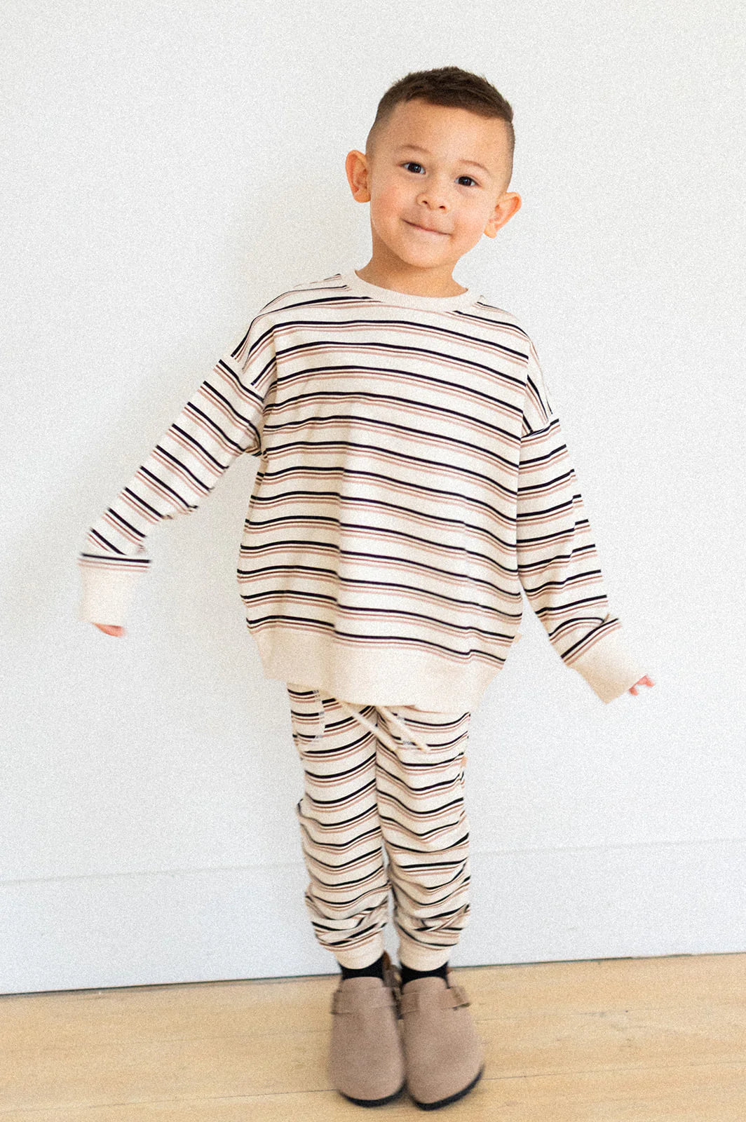 Jax & Lennon Kids Terry Relaxed Crew || Milk & Honey