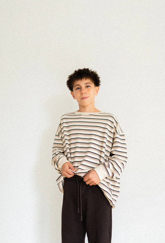 Jax & Lennon Youth Terry Relaxed Crew || Milk & Honey