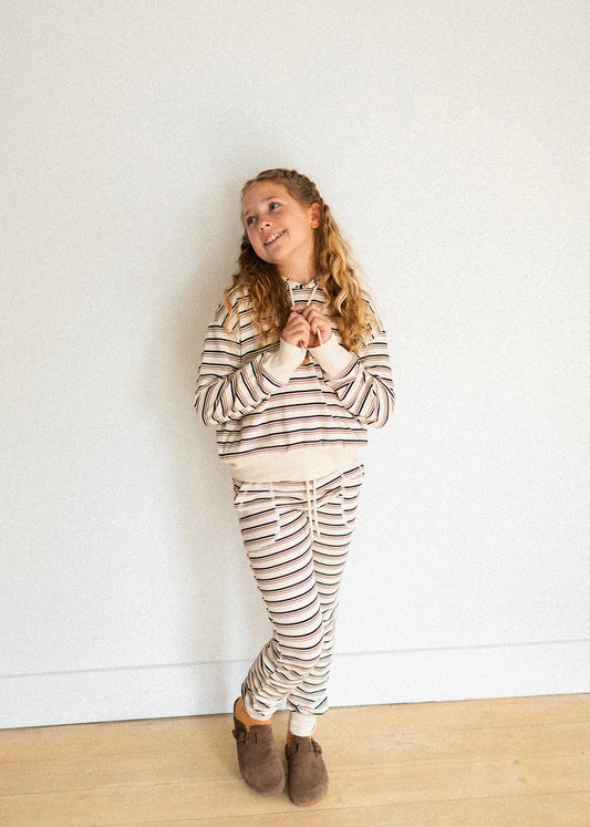 Jax & Lennon Youth Terry Lounge Pants || Milk & Honey