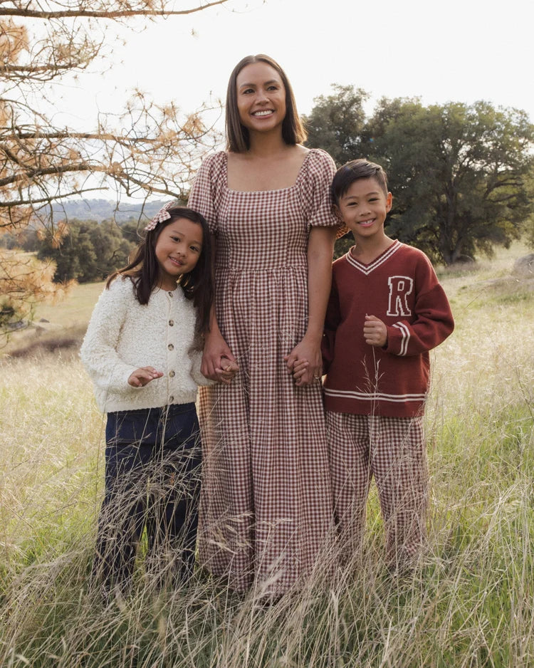 Rylee + Cru Women's Keyara Dress || Brick Check