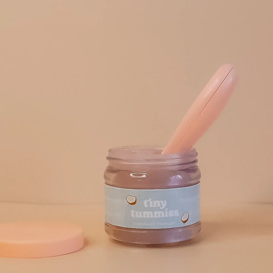 Tiny Harlow Tiny Tummies Baby Doll Food || Coconut Yogurt