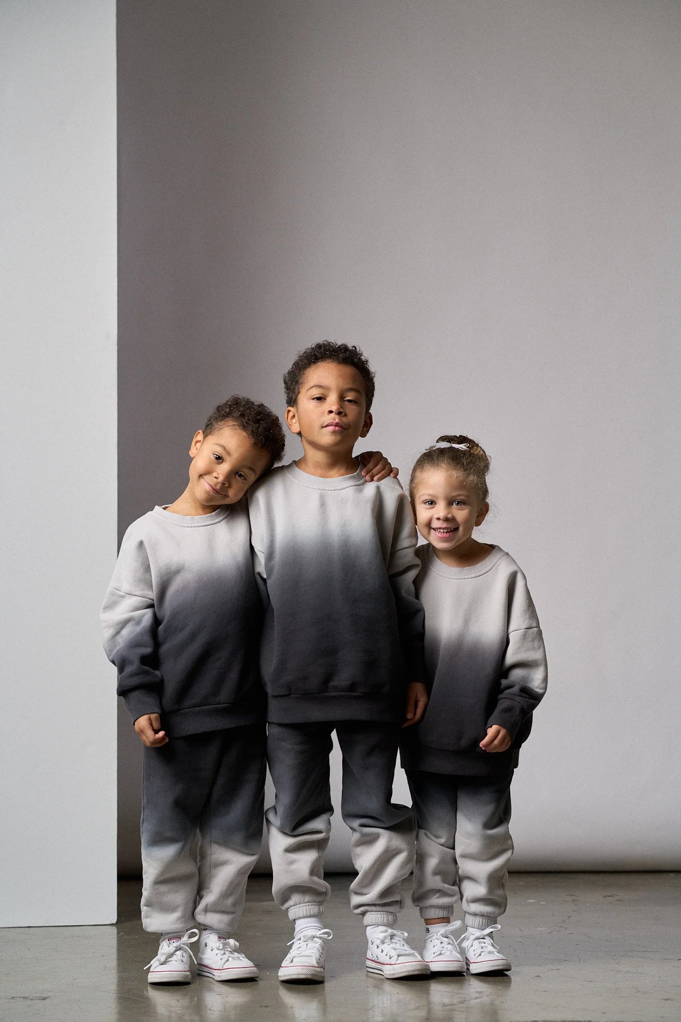 Little Bipsy Ombre Elevated Crewneck || Black