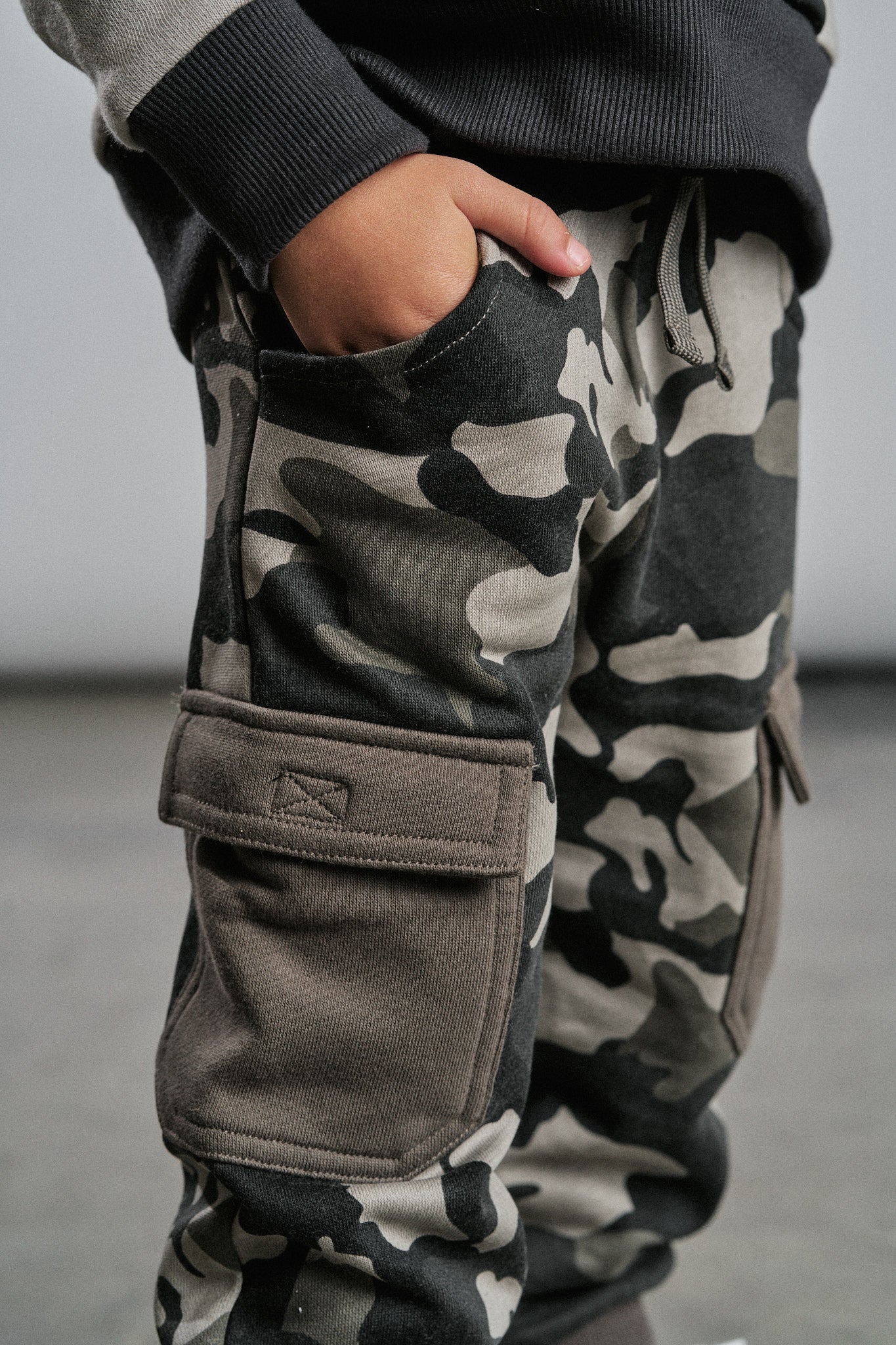 Little Bipsy Cargo Jogger || Army Camo