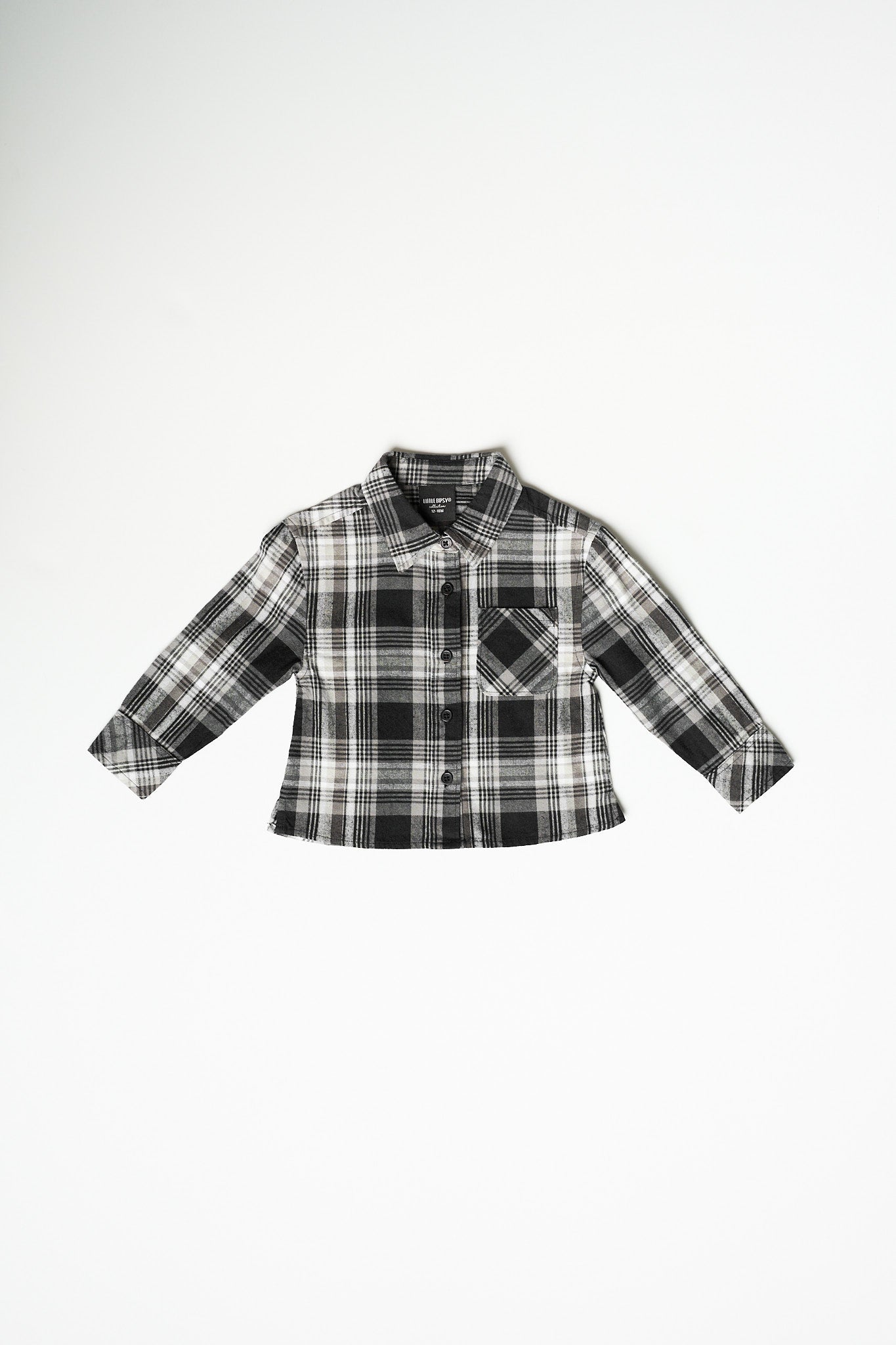 Little Bipsy Flannel Button Up