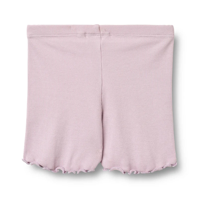 Wheat Kids Rib Shorts Sine || Lavender