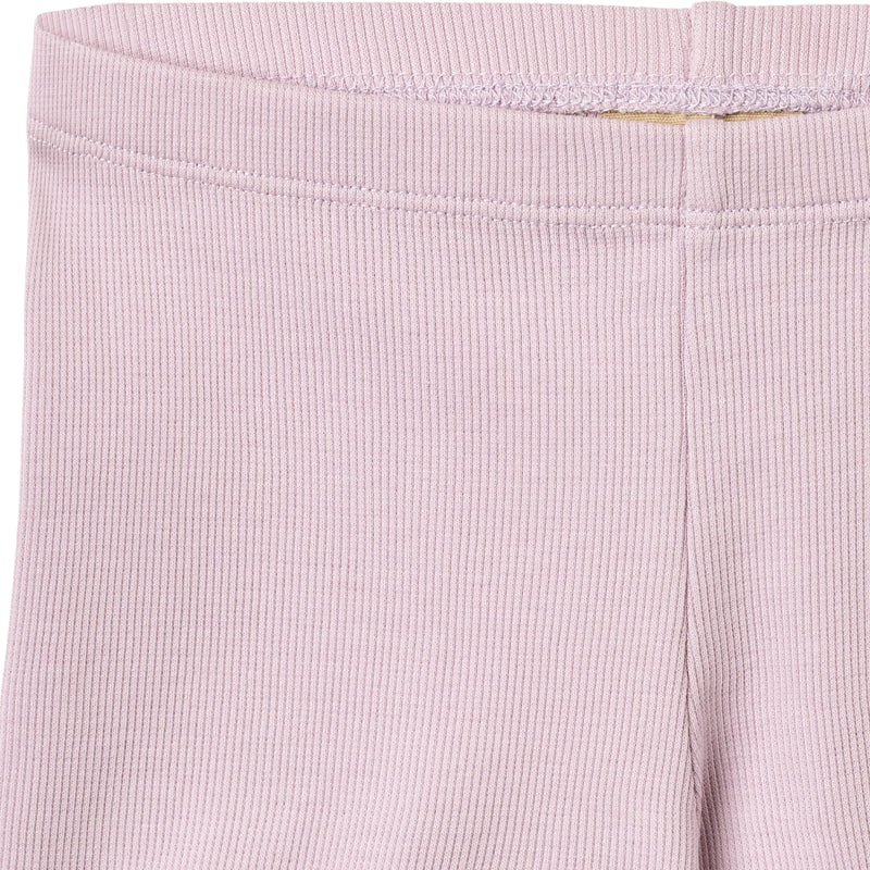 Wheat Kids Rib Shorts Sine || Lavender