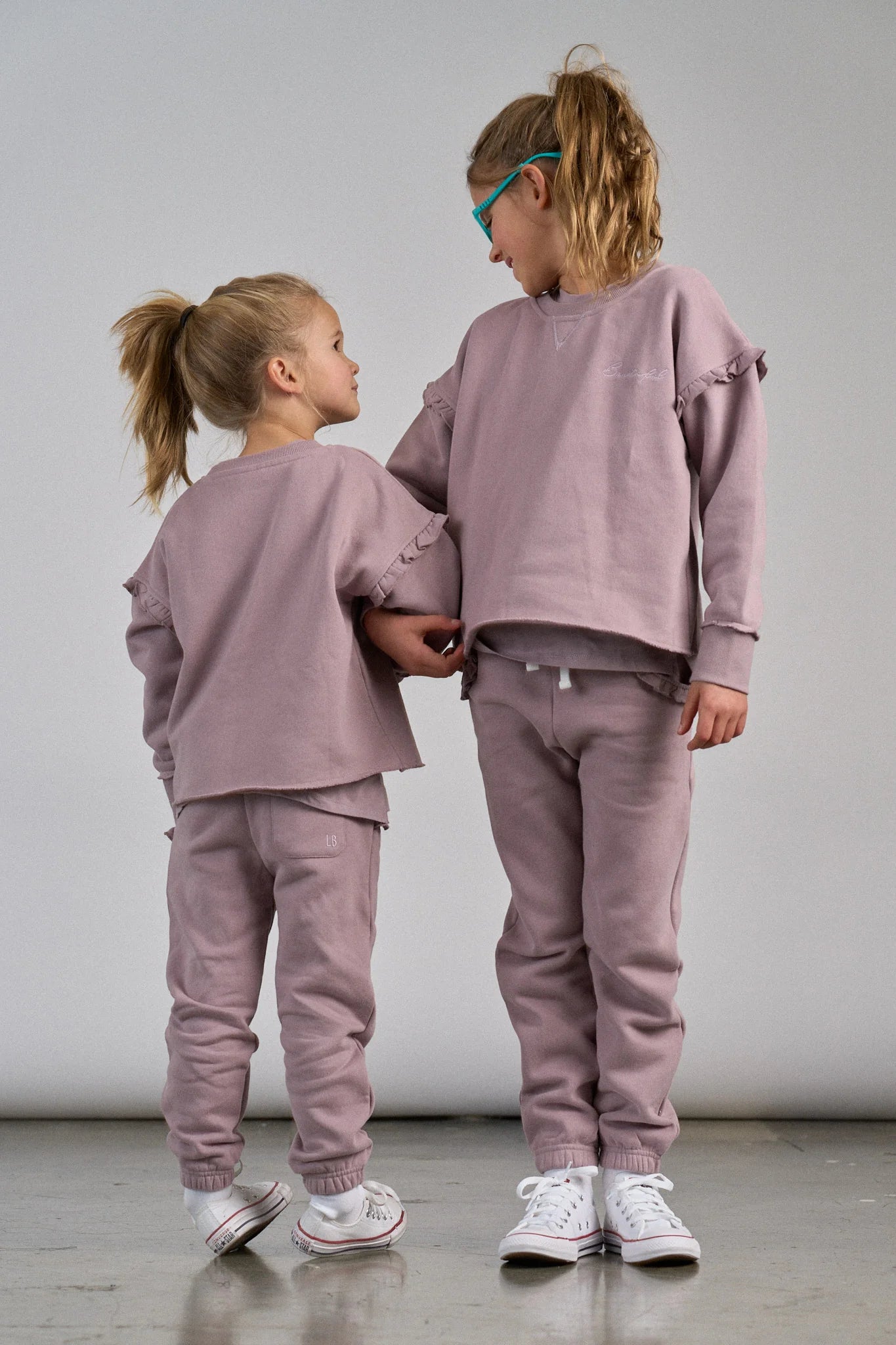 Little Bipsy Ruffle Sweatpant || Wisteria