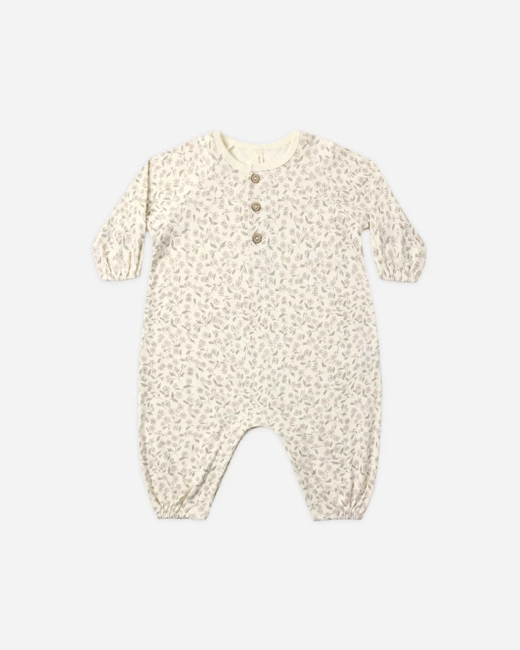Quincy Mae Henley Bubble Jumpsuit || Floret