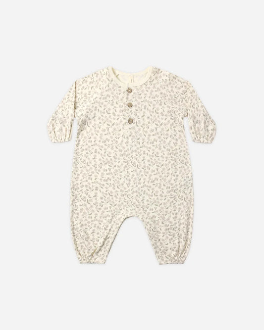 Quincy Mae Henley Bubble Jumpsuit || Floret
