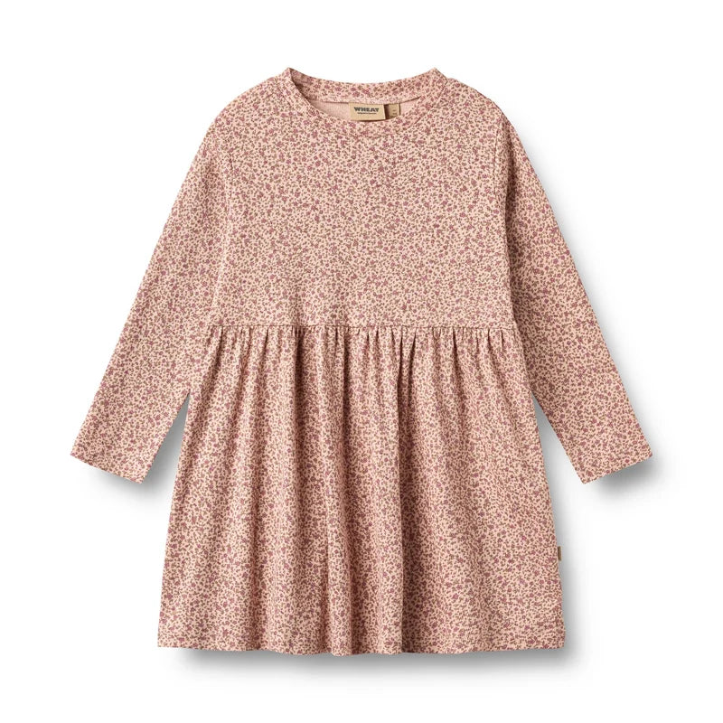 Wheat Kids Jersey Dress Sessa || Dime Rose Small Flowers