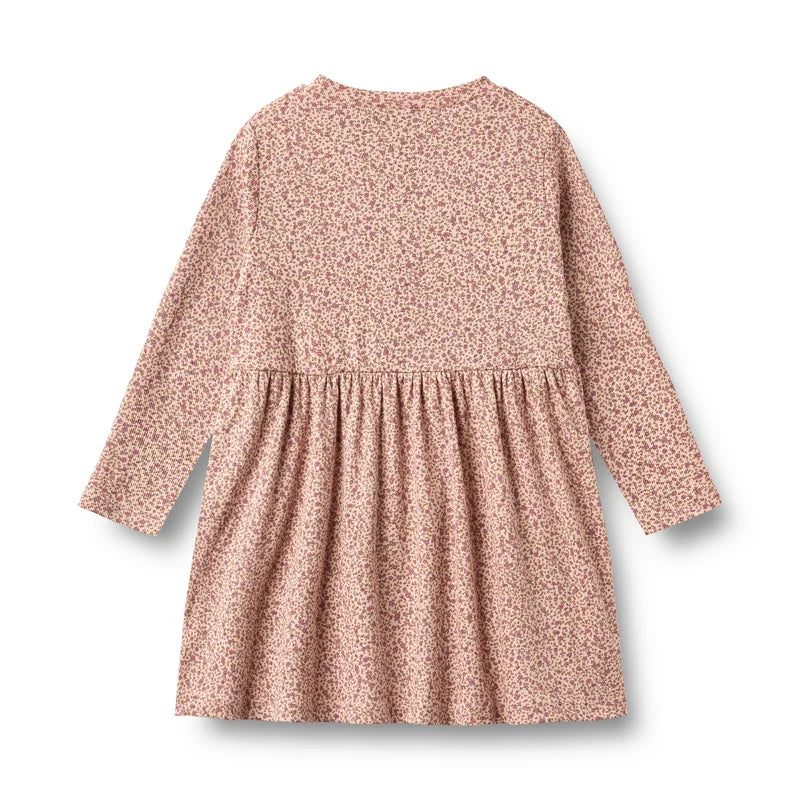 Wheat Kids Jersey Dress Sessa || Dime Rose Small Flowers
