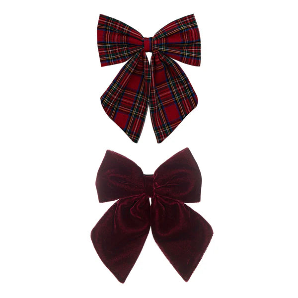 Mimi & Lula Tartan Agnes Bow Clips
