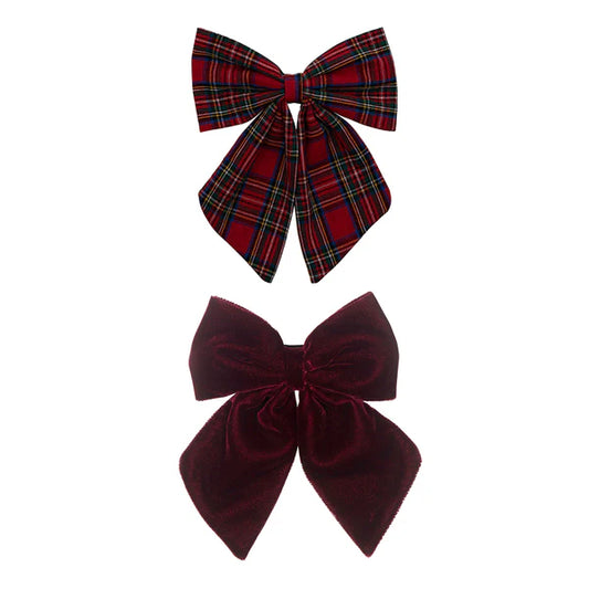 Mimi & Lula Tartan Agnes Bow Clips