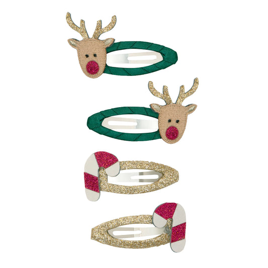 Mimi & Lula Rudolph and Candy Cane Clips