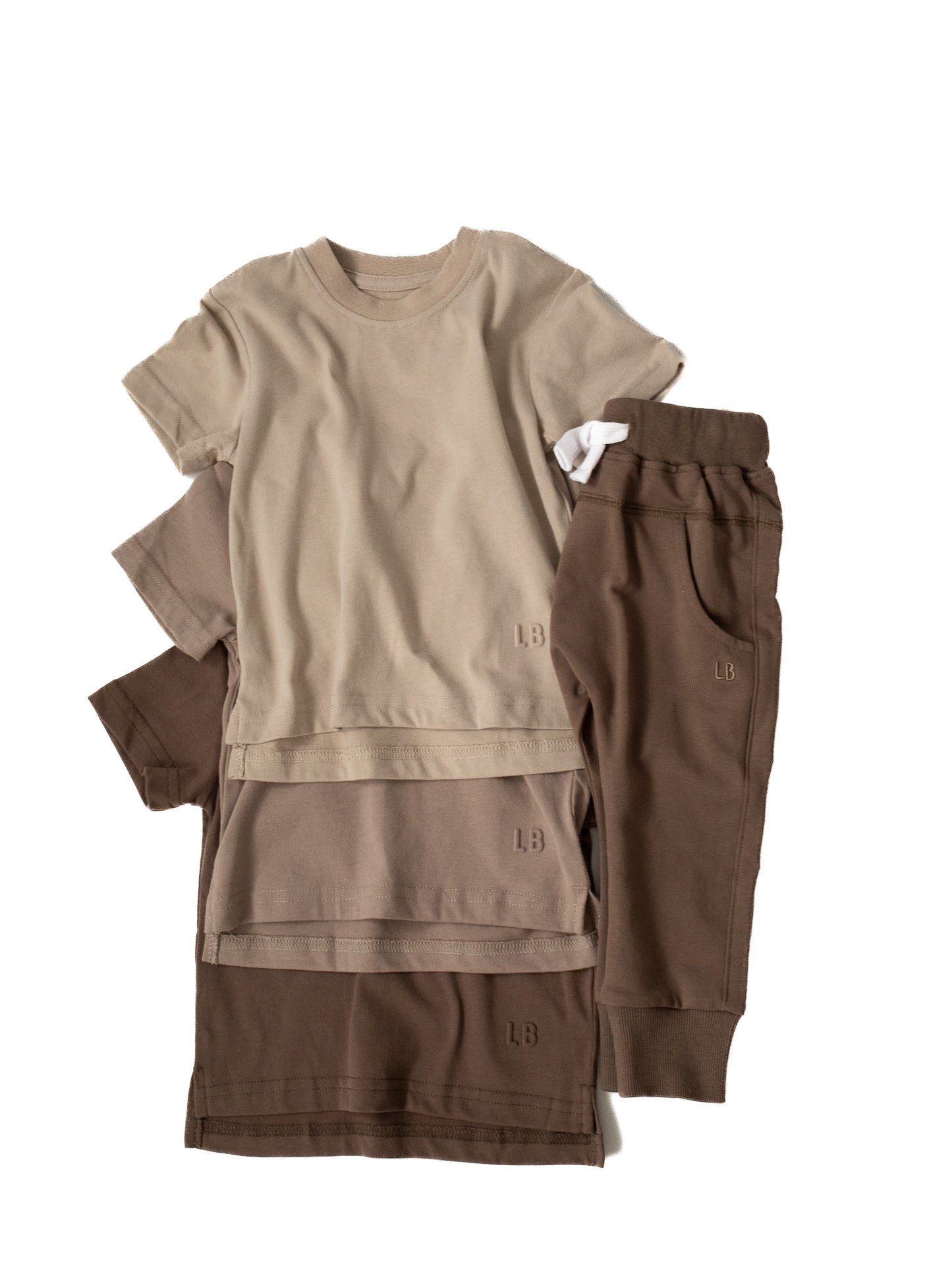 Little Bipsy Elevated Tee 3-pack || Brown