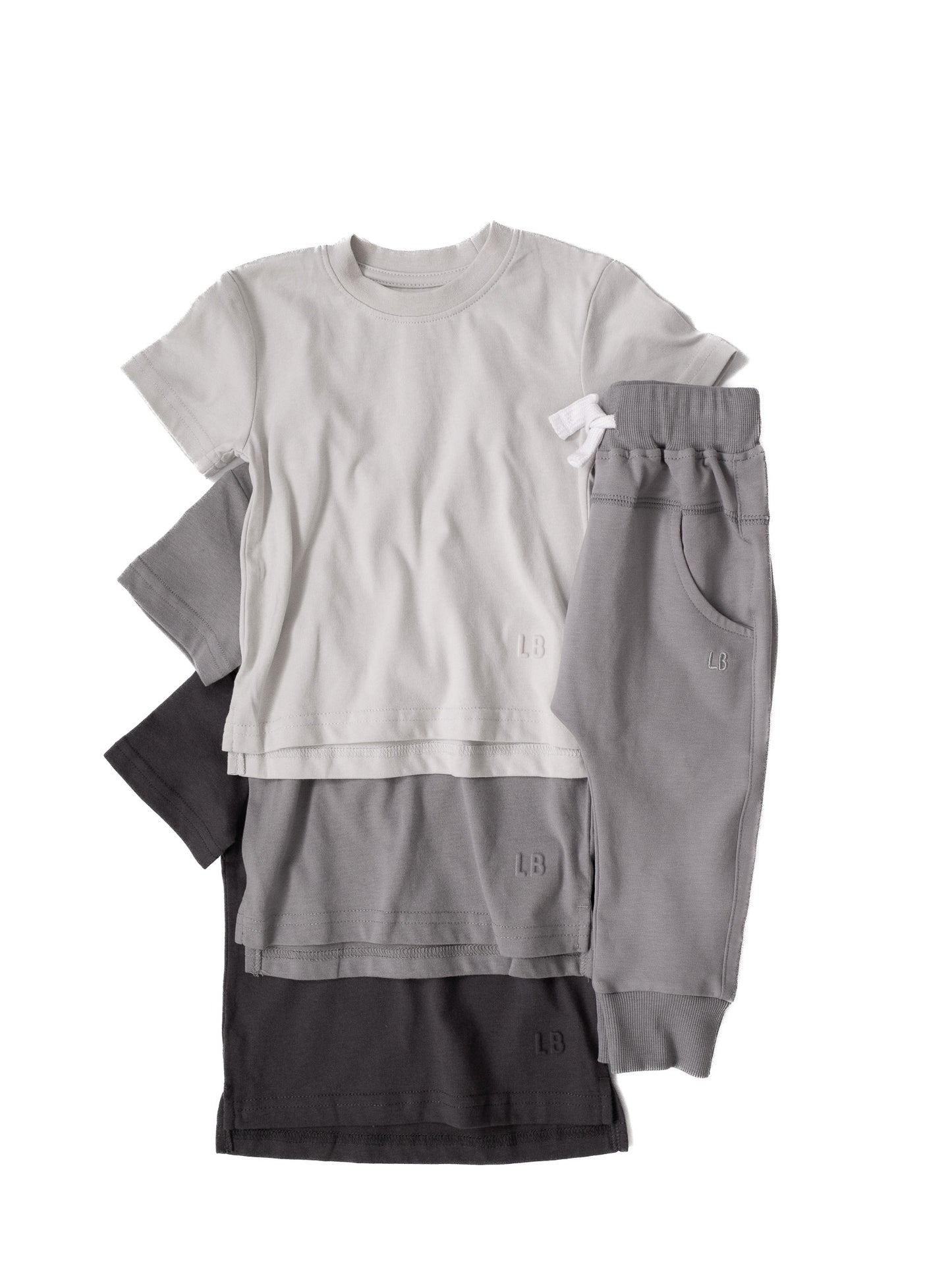 Little Bipsy Elevated Tee 3-pack || Grey