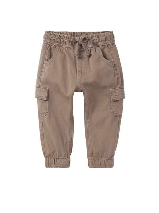 Little Bipsy Cotton Twill Jogger || Mushroom