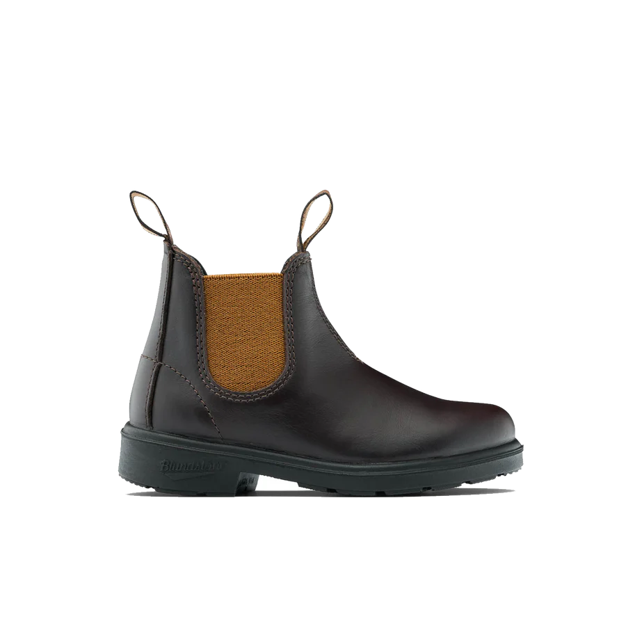 Kids Blundstone Boots || Brown with Toffee Elastic