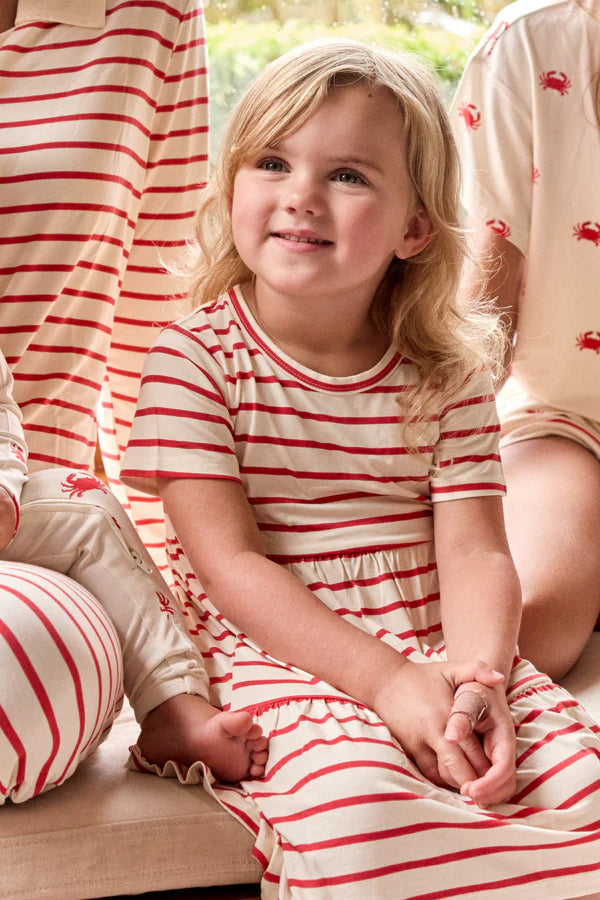 Bambi & Birdie Kids Twirl Dress || Red Stripe