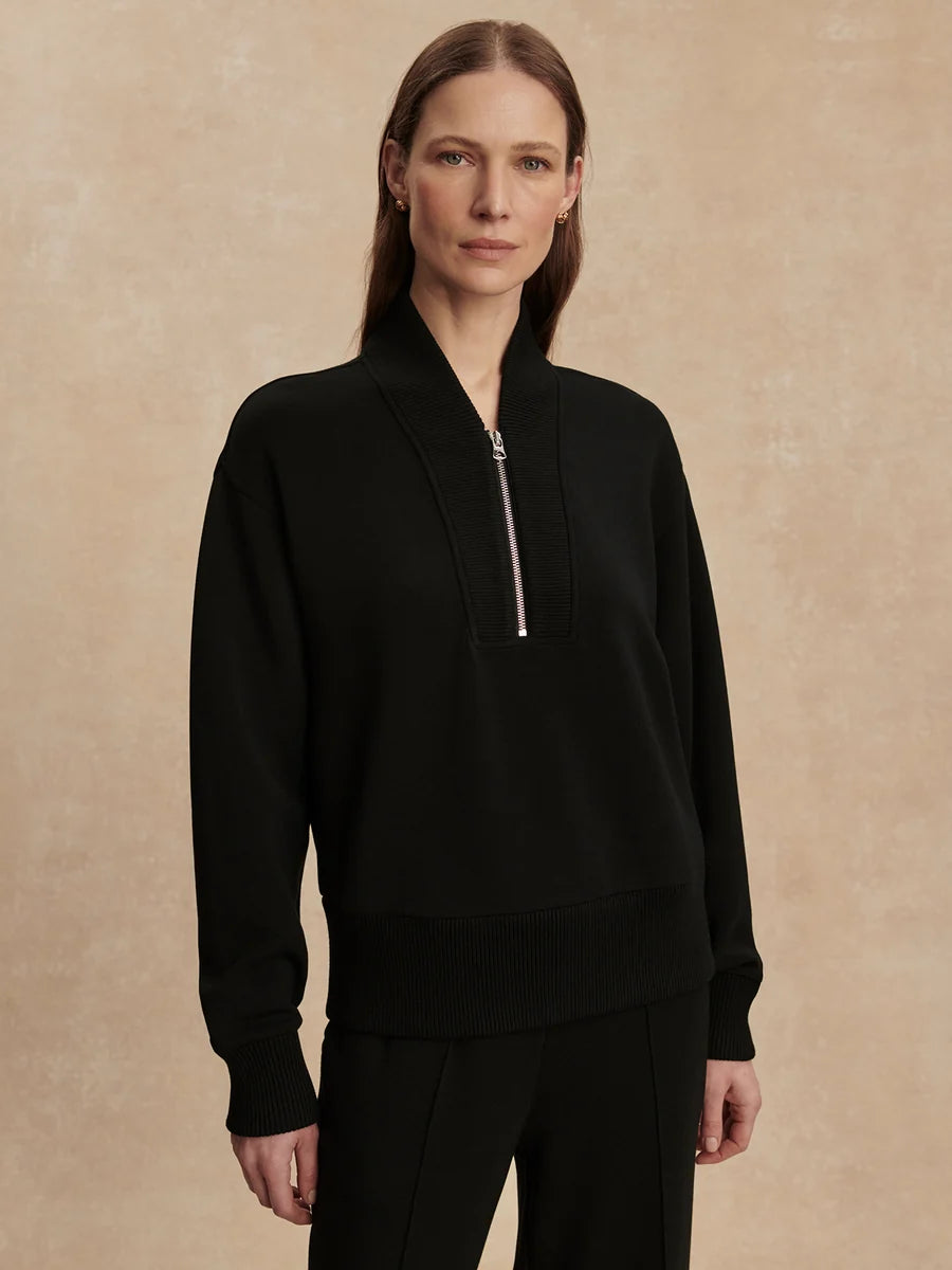 Varley Sally Half-Zip Sweat || Black