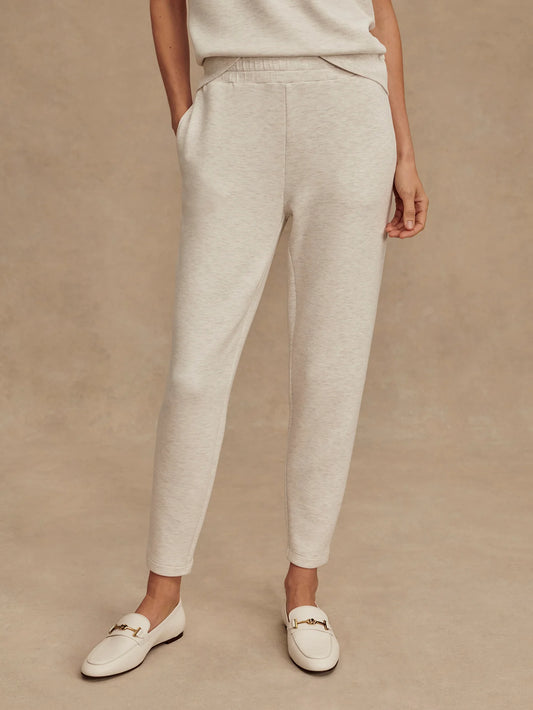 Varley The Slim Pant 27.5 || Ivory Marl