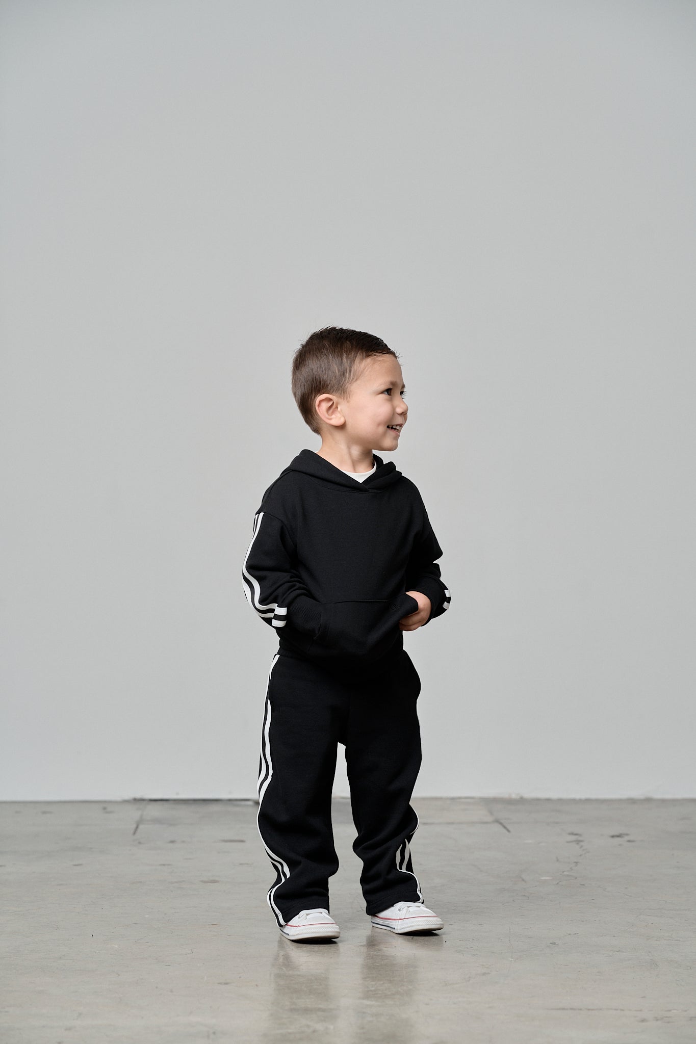 Little Bipsy Side Trim Pant || Black