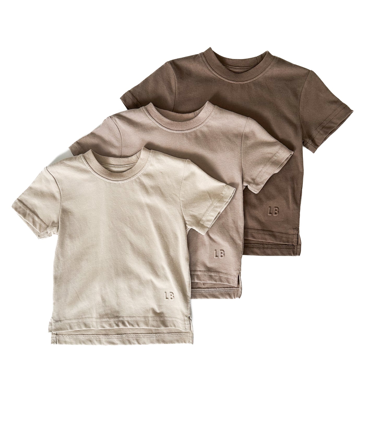 Little Bipsy Elevated Tee 3-pack || Brown