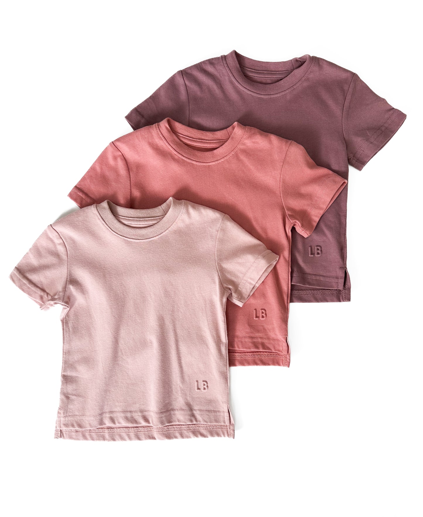 Little Bipsy Elevated Tee 3-pack || Mauve