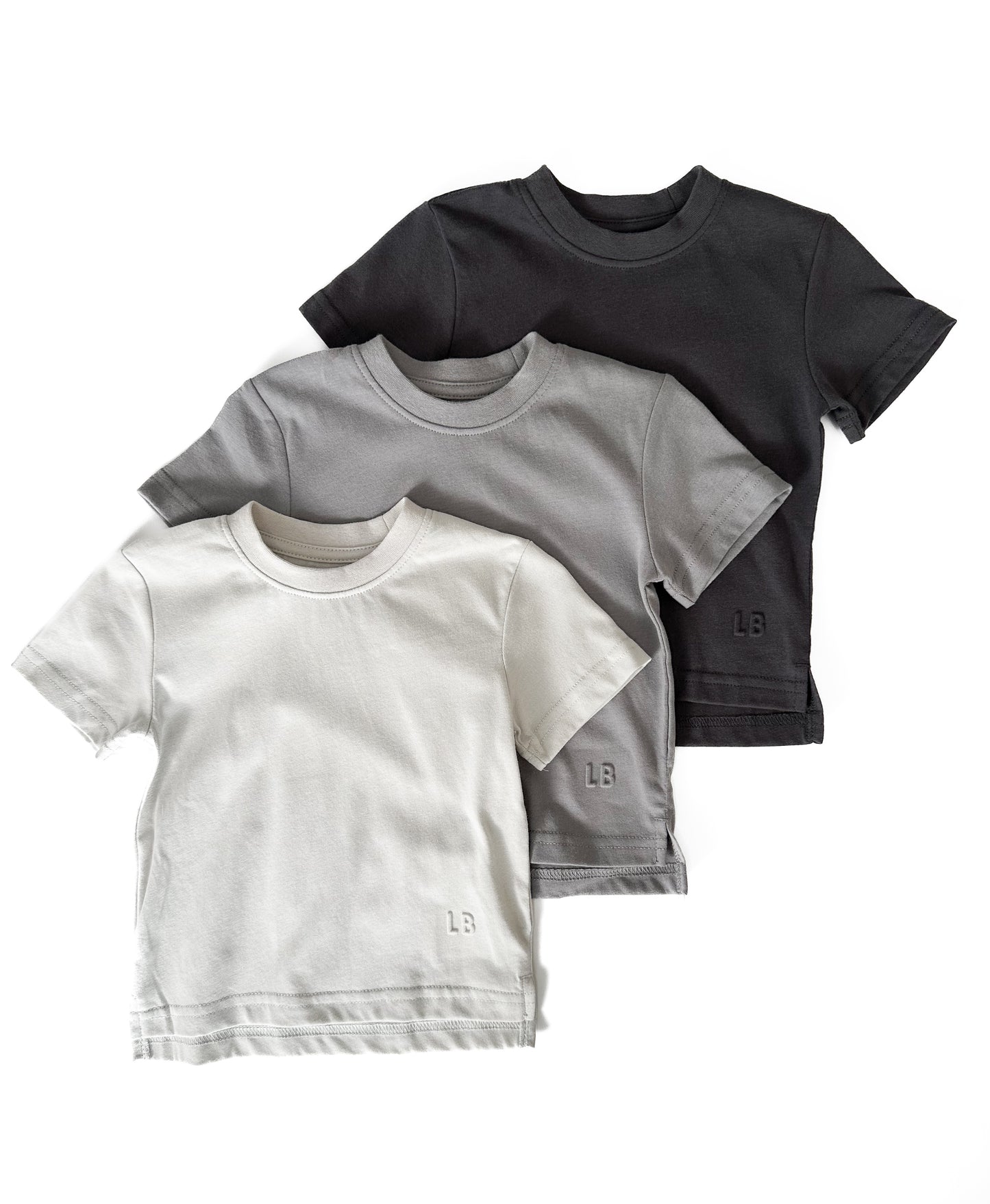 Little Bipsy Elevated Tee 3-pack || Grey