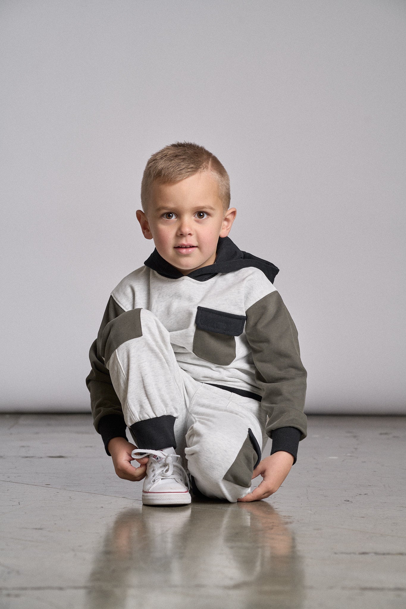 Little Bipsy Block Pocket Hoodie