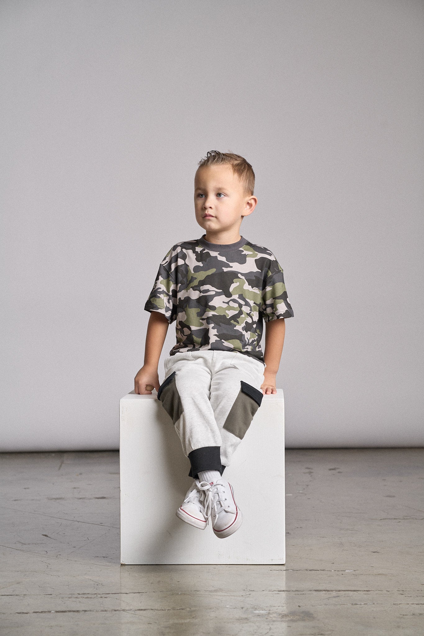 Little Bipsy Oversized Bamboo Tee || Camo