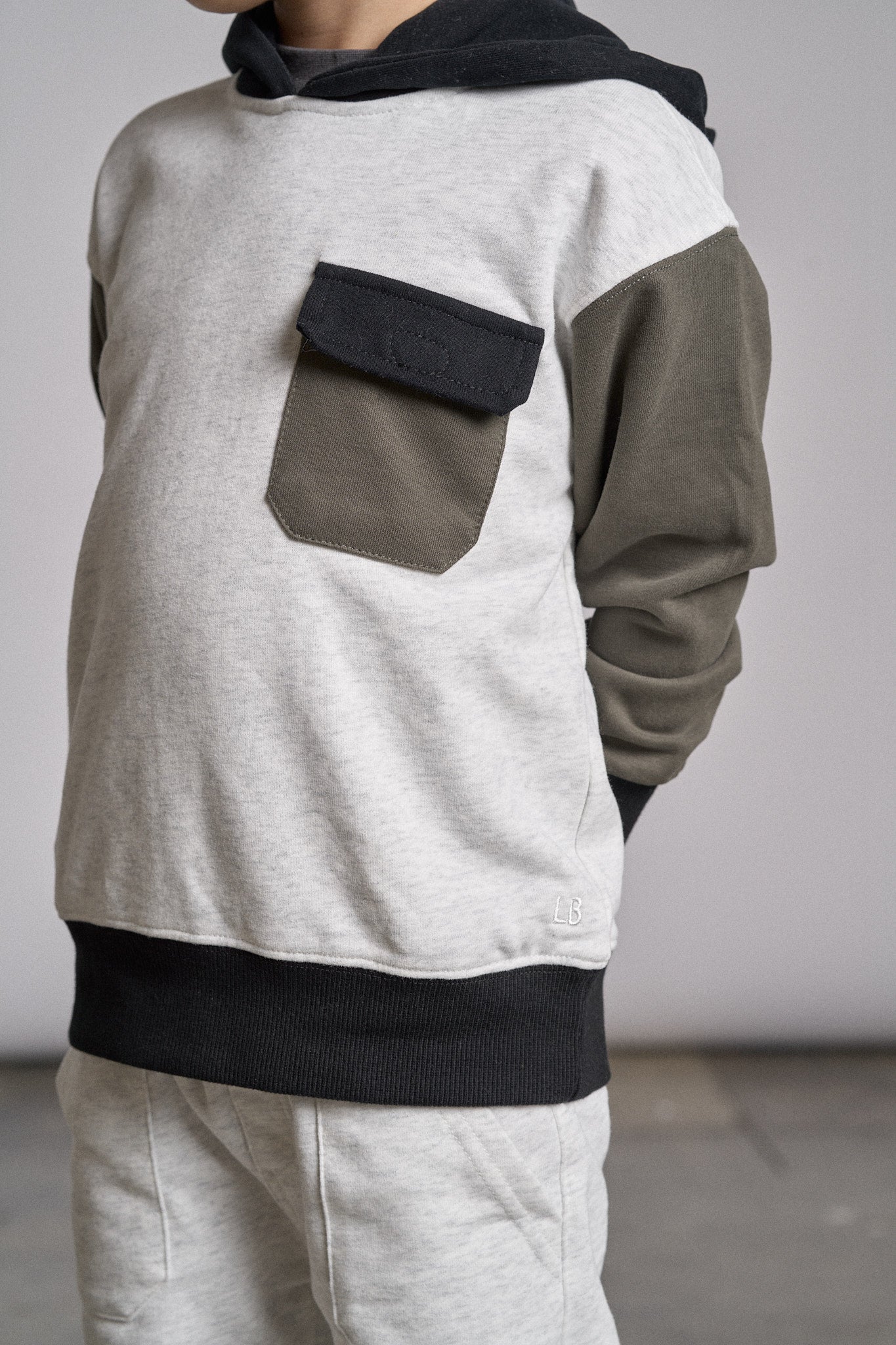 Little Bipsy Block Pocket Hoodie