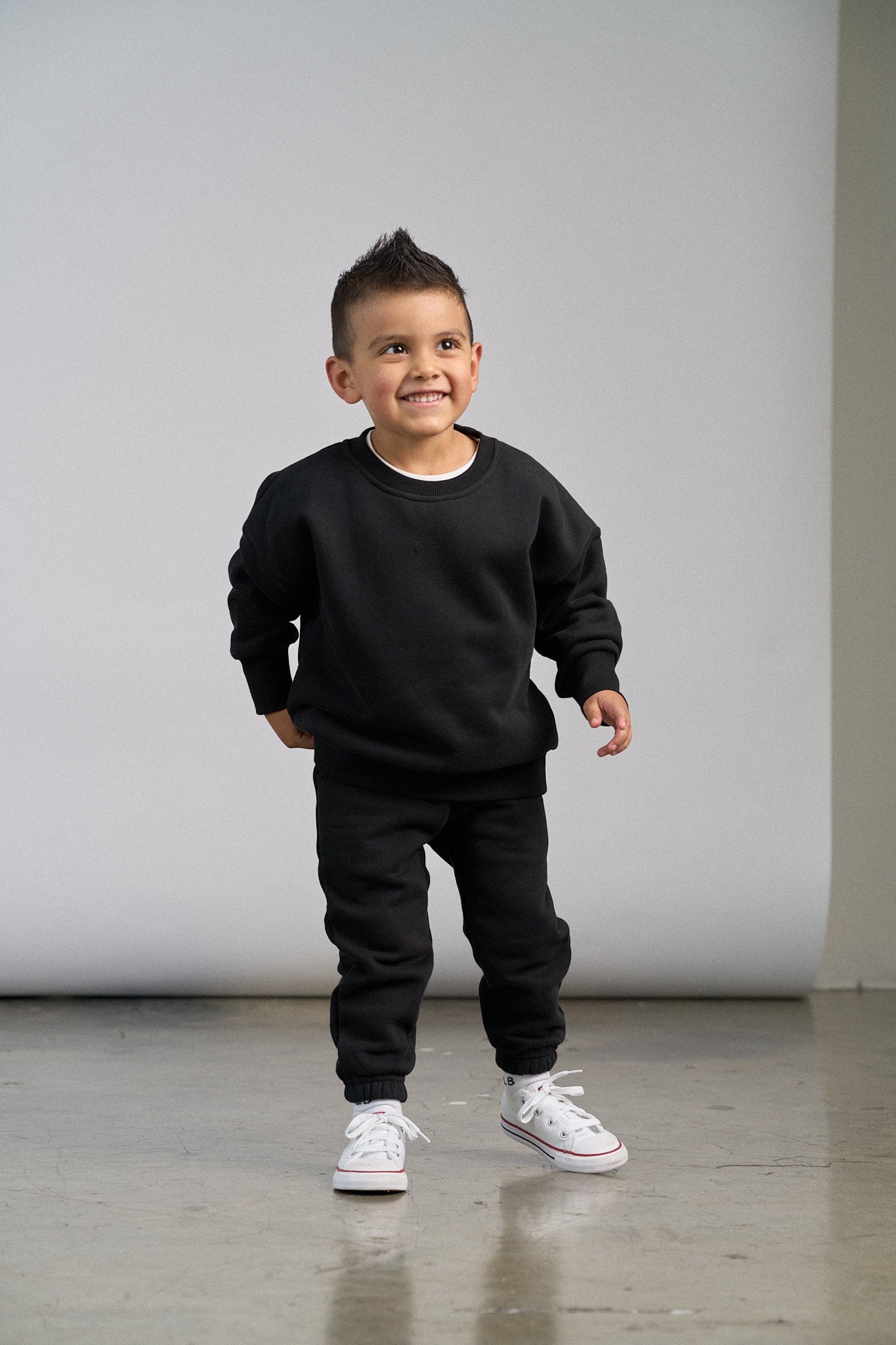 Little Bipsy Elevated Classic Crewneck || Black