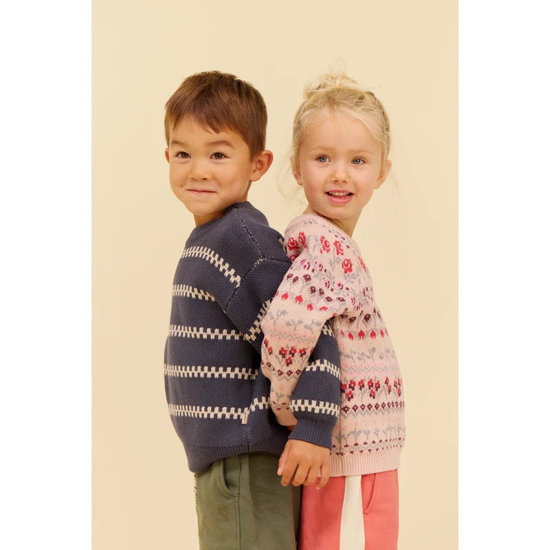 Wheat Kids Harlow Pullover || Greyblue