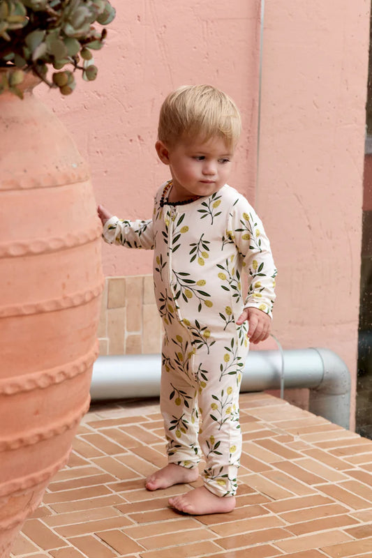 Bambi & Birdie Zipper Sleeper || Olive