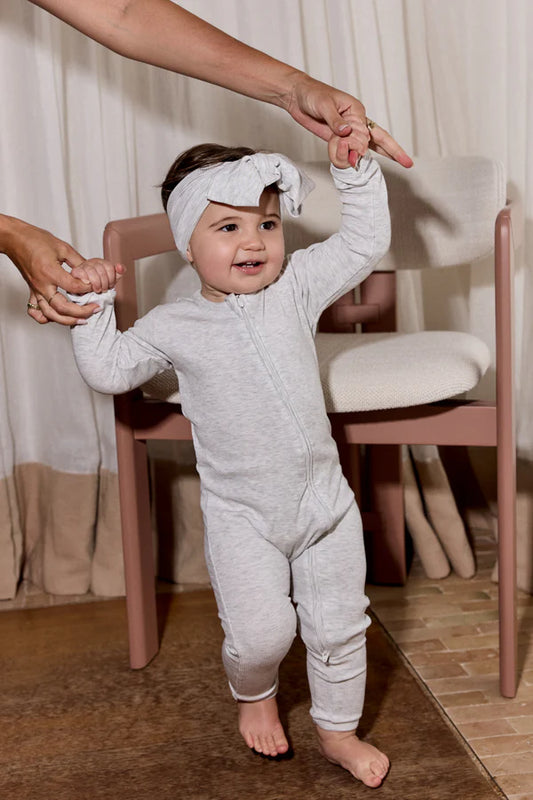 Bambi & Birdie Zipper Sleeper || Grey Cloud