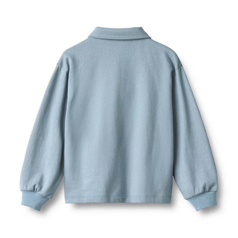 Wheat Kids Sweat T-Shirt Mads || Faded Denim