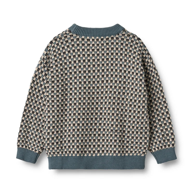 Wheat Kids Jaquard Pullover Flores || Stormy Weather